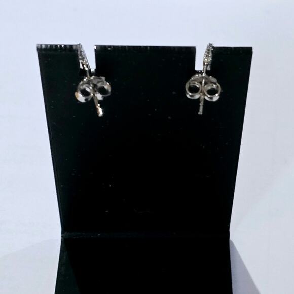 Honora Italy bronze cultured pearl cubic zirconia drop pierced earrings NWOT - Picture 4 of 4